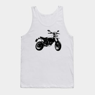 Scrambler Bike Sketch Art Tank Top